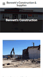 Mobile Screenshot of bennettsconstruction.ca
